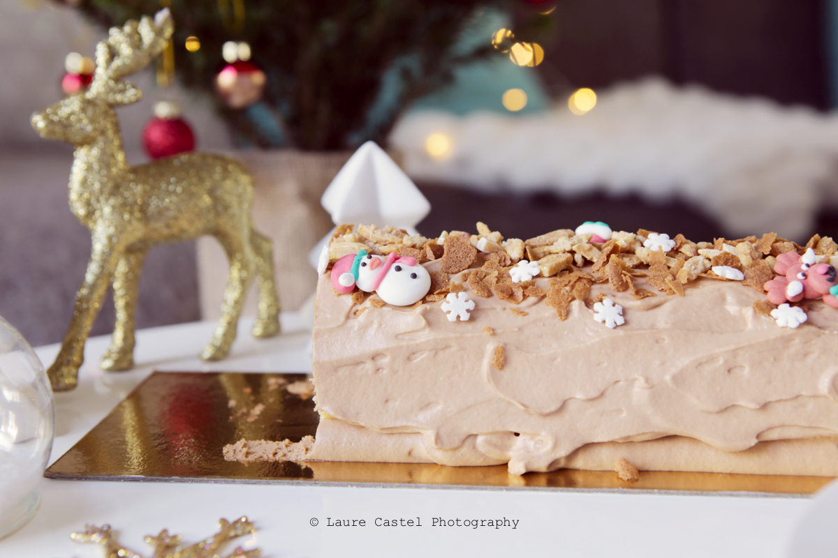 Bûche de Noël chocolat caramel recette | Les Petits Riens