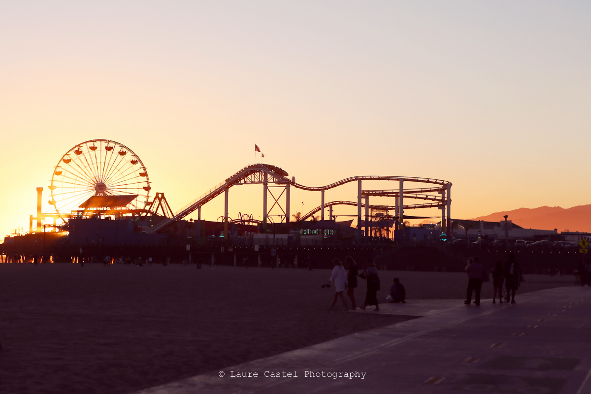 Californie Venice Beach Santa Monica Pacific Park sunset | Les Petits Riens