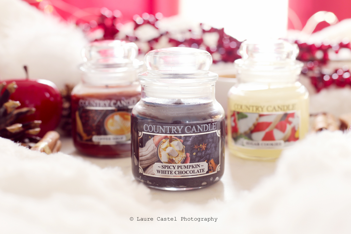 Bougie jar Country Candle Spicy Pumpkin White Chocolate | Les Petits Riens