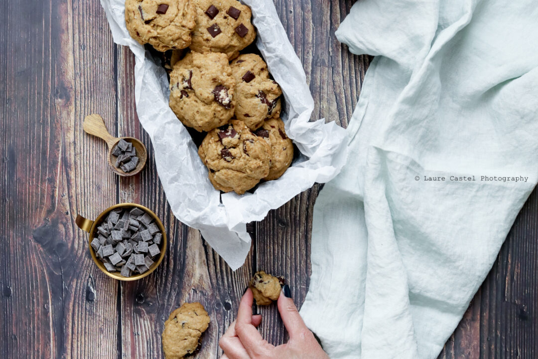Cookies au Tahin et pépites de chocolat | Les Petits Riens