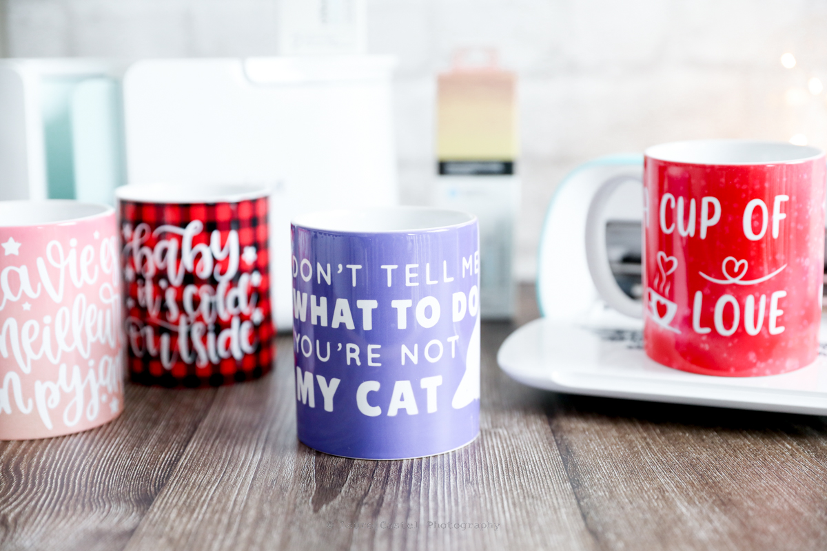 Quelques exemples de mugs personnalisés avec la Cricut Mug Press | Les Petits Riens